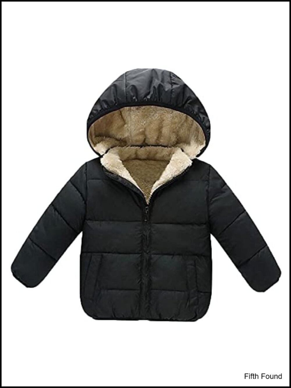 Kids' Winter Fleece Lined Jacket with Hood